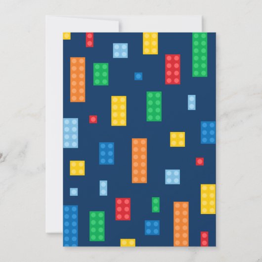 Bouwstenen Jongen Verjaardag Kaart (Achterkant)