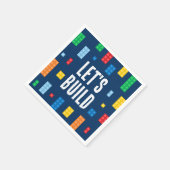 Bouwstenen Jongen Verjaardag Servet (Hoek)