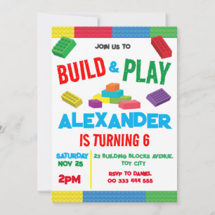 Bouwstenen Jongen Verjaardag Speelgoed Kaart