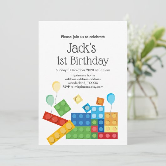 bouwstenen kaart (Staand voorkant)