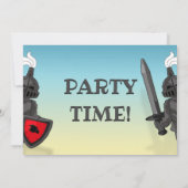 Bouwstenen Kasteel Verjaardag Uitnodigingen (Achterkant)