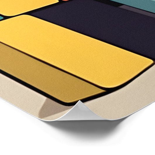 Bouwstenen - Kinderen speelgoed Poster (Hoek)