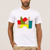 Bouwstenen Mannen T-shirt (Voorkant)