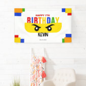 Bouwstenen Ninja Gefeliciteerd Spandoek (Insitu)