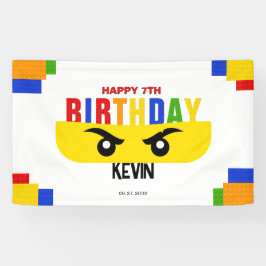 Bouwstenen Ninja Gefeliciteerd Spandoek
