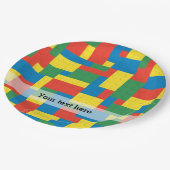 Bouwstenen Papieren Bordje (Gekanteld)