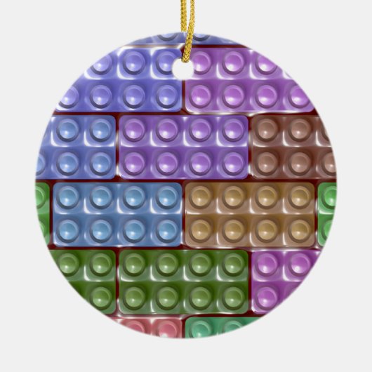 Bouwstenen - Pastel Keramisch Ornament (Voorkant)