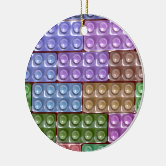 Bouwstenen - Pastel Keramisch Ornament (Links)