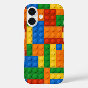 Bouwstenen Patroon Skin Speel Bakstenen iPhone 16 Hoesje