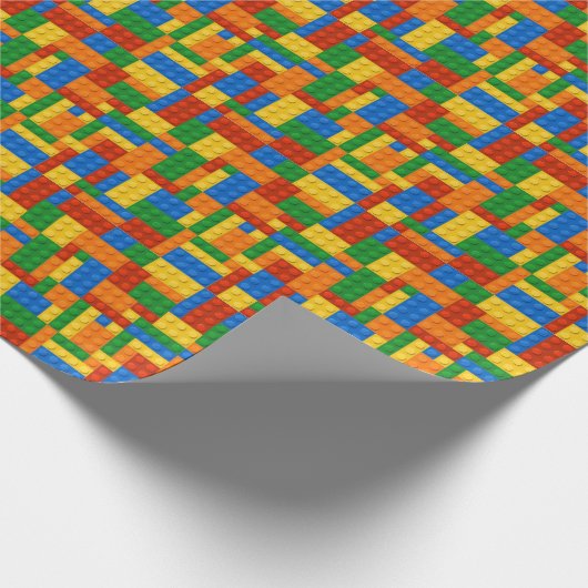Bouwstenen Patroon skin Speelgoed Play Bricks Cadeaupapier (Hoek)