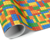 Bouwstenen Patroon skin Speelgoed Play Bricks Cadeaupapier (Rol Hoek)