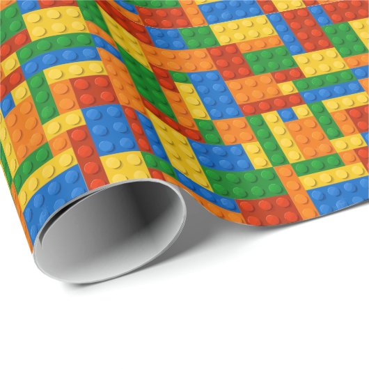 Bouwstenen Patroon skin Speelgoed Play Bricks Cadeaupapier (Rol Hoek)
