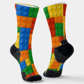 Bouwstenen Patroon skin Speelgoed Play Bricks Sokken (Gebogen)