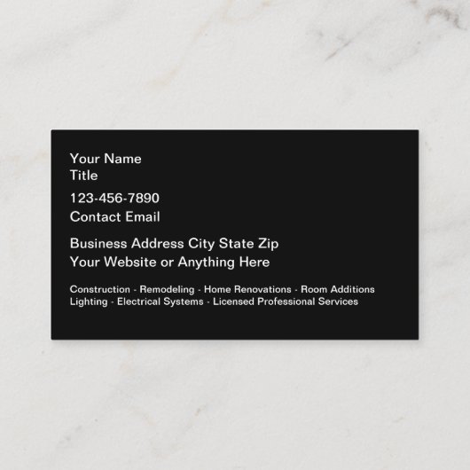 Bouwstenen Patroon Visitekaartjes (Achterkant)