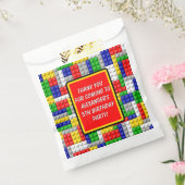 Bouwstenen Primaire Colour Boy's Birthday/Party Bedankzakje (Gezegeld)