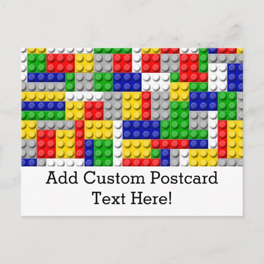 Bouwstenen Primaire Colour Boy's Birthday/Party Briefkaart (Voorkant)