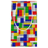 Bouwstenen Primaire Colour Boy's Birthday/Party Klein Cadeauzakje (Voorkant)