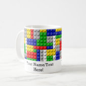 Bouwstenen Primaire Colour Boy's Birthday/Party Koffiemok (Voorkant links)