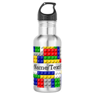 Bouwstenen Primaire Colour Boy's Birthday/Party Waterfles