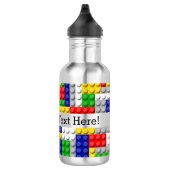 Bouwstenen Primaire Colour Boy's Birthday/Party Waterfles (Rechts)