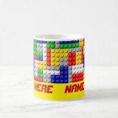 Bouwstenen Primaire kleur Jongen gepersonaliseerd Koffiemok (Center)