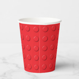 Bouwstenen Primaire kleur rood Papieren Bekers