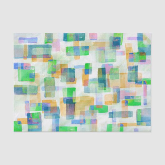 Bouwstenen Roze seafoam Tissuepapier (Voorkant)