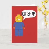 Bouwstenen Speelgoed Figuur Verlate Verjaardag Kaa Kaart (Gele Bloem)