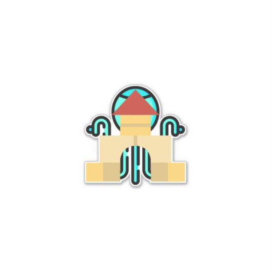 bouwstenen sticker (Voorkant)