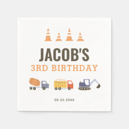 Bouwstenen Truck Birthday Party Napkins Servet