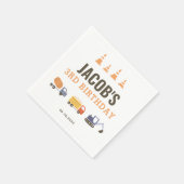 Bouwstenen Truck Birthday Party Napkins Servet (Hoek)