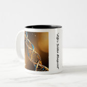 "Bouwstenen" Tweekleurige Koffiemok (Voorkant links)
