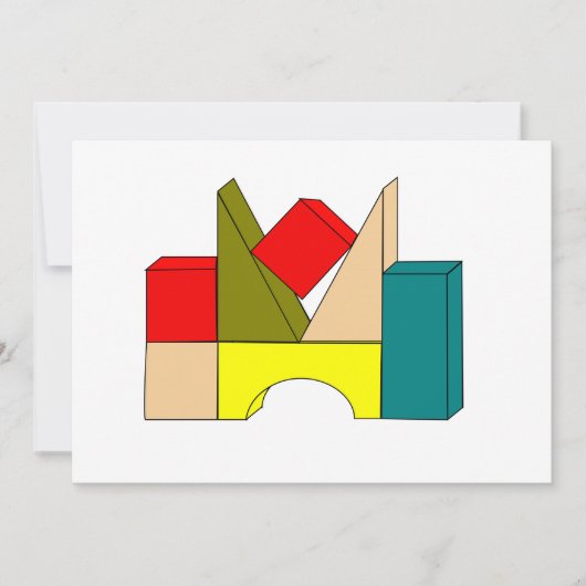 Bouwstenen Uitnodigingen (Voorkant)