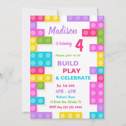 Bouwstenen Uitnodigingen, Blokken Uitnodigingen (Voorkant)