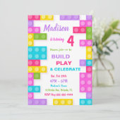 Bouwstenen Uitnodigingen, Blokken Uitnodigingen (Staand voorkant)