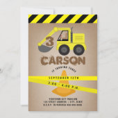 Bouwstenen van graafmachines, gesterd kaart (Voorkant)