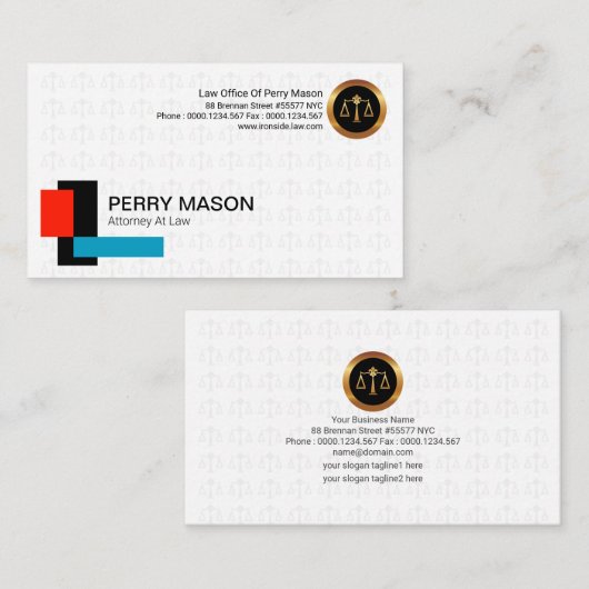 Bouwstenen van het rechtsstelsel - Hoesje van just Visitekaartje (Voorkant / Achterkant)