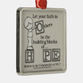 Bouwstenen van HOOP Metalen Ornament (Rechts)