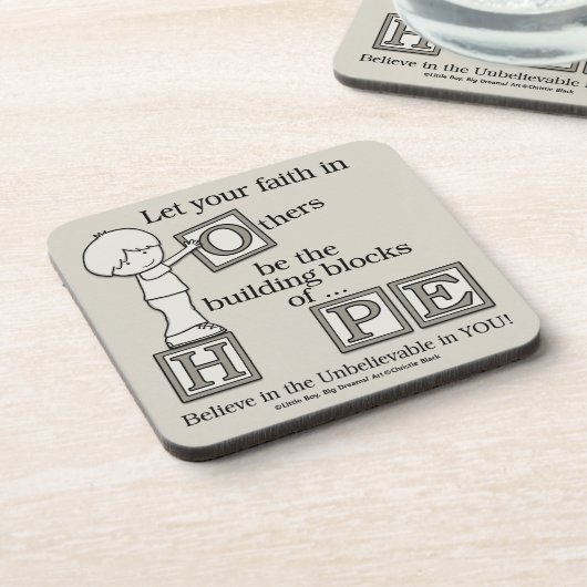 Bouwstenen van HOPE Bier Onderzetter (Linkerzijde)