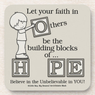 Bouwstenen van HOPE Bier Onderzetter