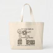 Bouwstenen van HOPE Grote Tote Bag (Voorkant)