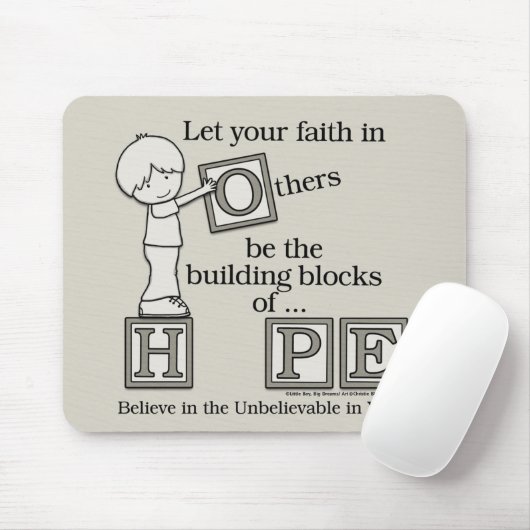 Bouwstenen van HOPE Muismat (Met muis)