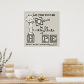 Bouwstenen van HOPE Poster (Keuken)