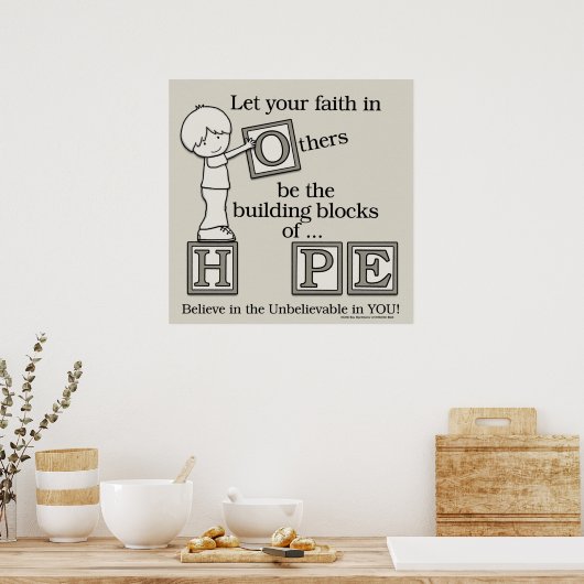 Bouwstenen van HOPE Poster (Keuken)