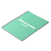 Bouwstenen van Turquoise Notitieboek (Linkerzijde)