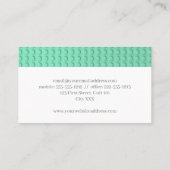 Bouwstenen van Turquoise Visitekaartje (Achterkant)