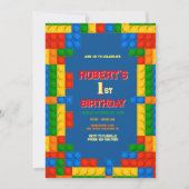 Bouwstenen Verjaardag, 1e bouw Kaart (Voorkant)