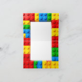 Bouwstenen Verjaardag Bedankkaart (Binnen)