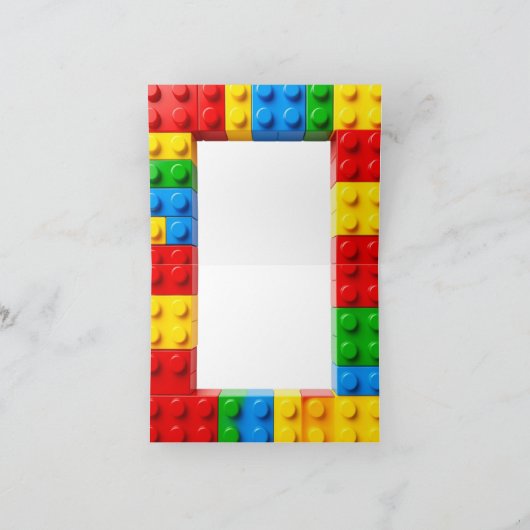 Bouwstenen Verjaardag Bedankkaart (Binnen)