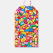 Bouwstenen Verjaardag cadeau Labels voor kinderen Cadeaulabel (Achterkant)